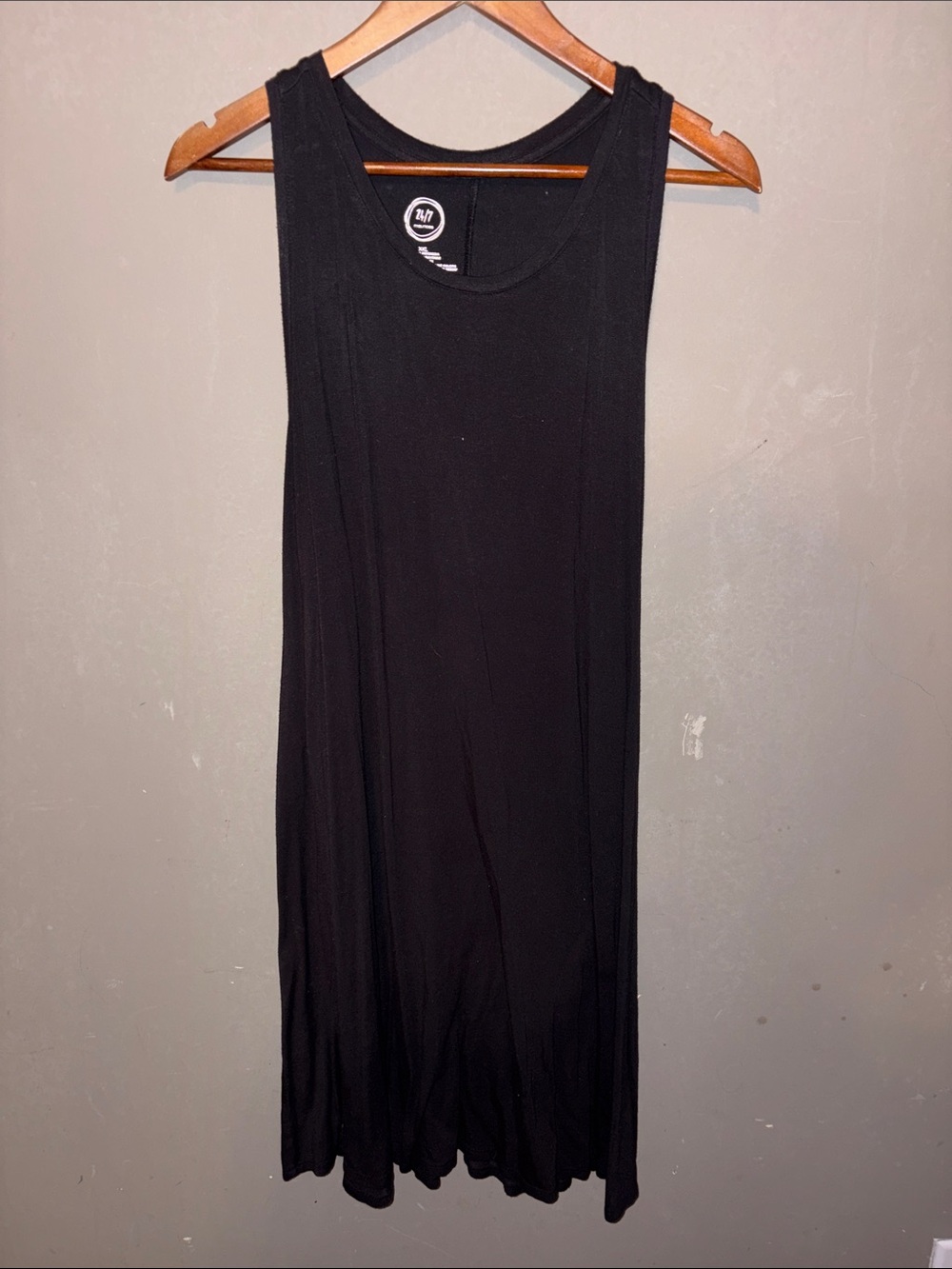 W by Worth Black Ribbed Tank Dress